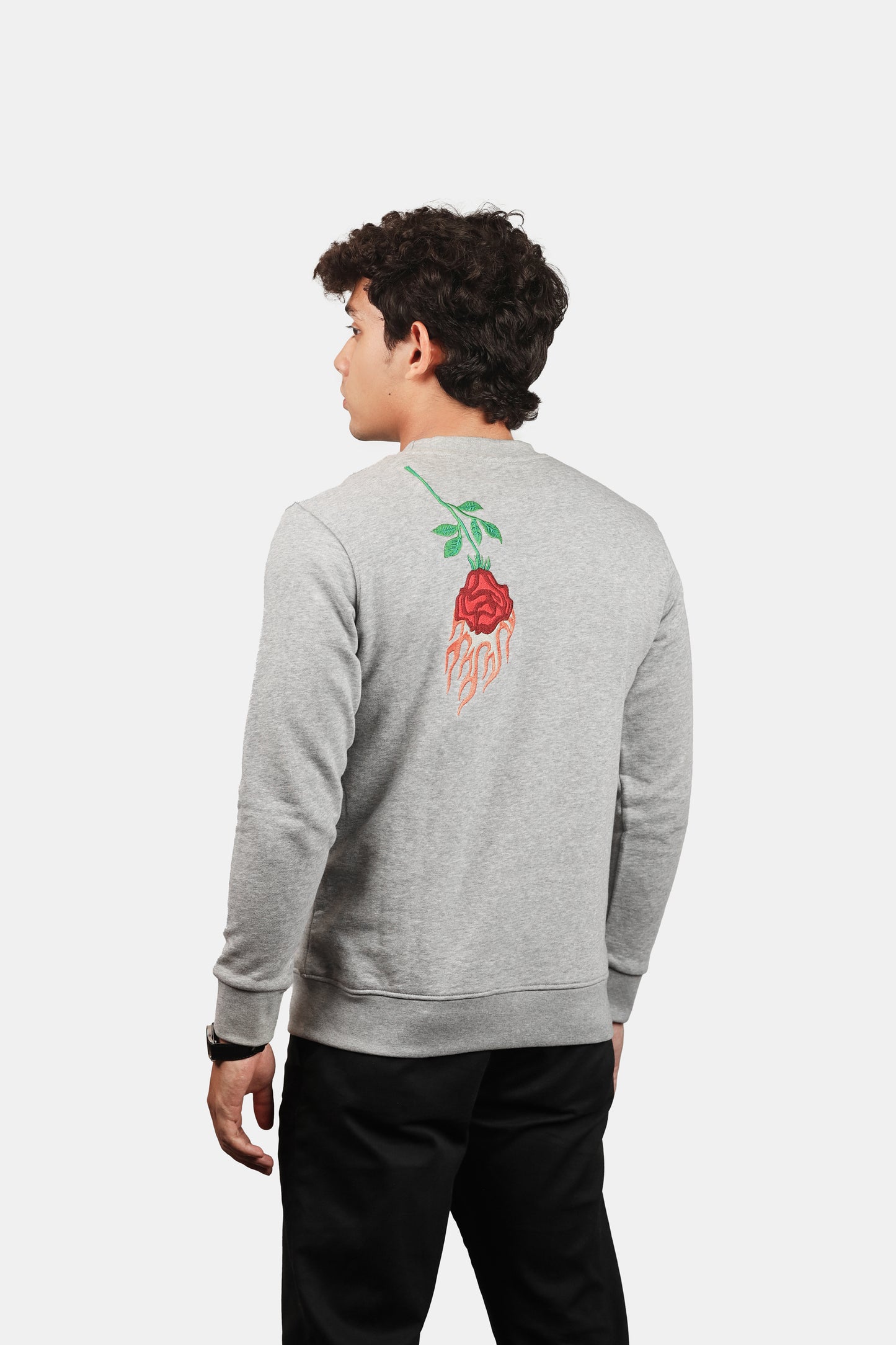 Burning Bloom (Gray) - AGHAAZ