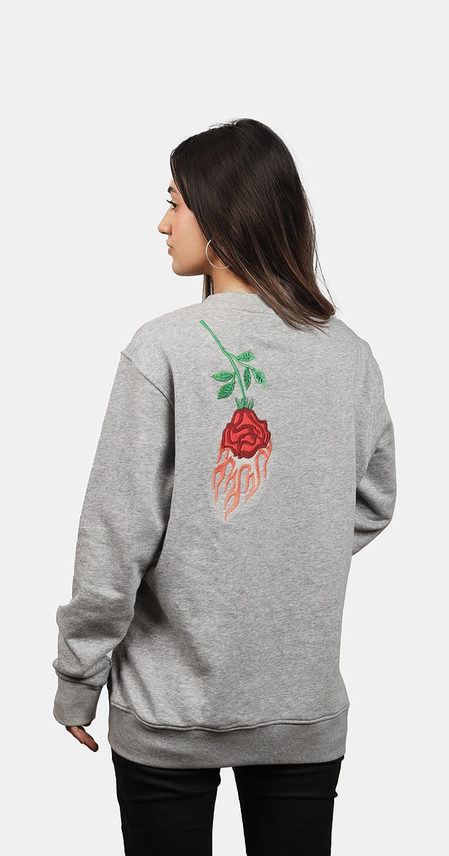 Burning Bloom (Gray) - AGHAAZ